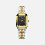 Bicolor Oro 14k Acero Inoxidable Negro